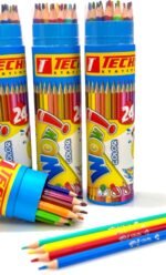 ⁦اسطوانة ألوان خشبية 24 لون⁩ - الصورة ⁦2⁩