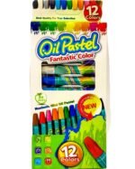 ألوان شمعية زيتية 12 لون oil pastel