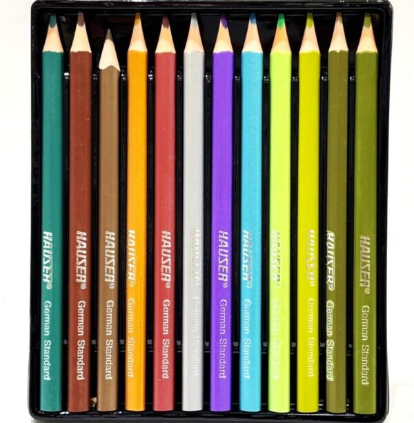 ⁦أقلام تلوين HAUSER Artz Jumbo Metallic – عدد 12 لون⁩ - الصورة ⁦2⁩