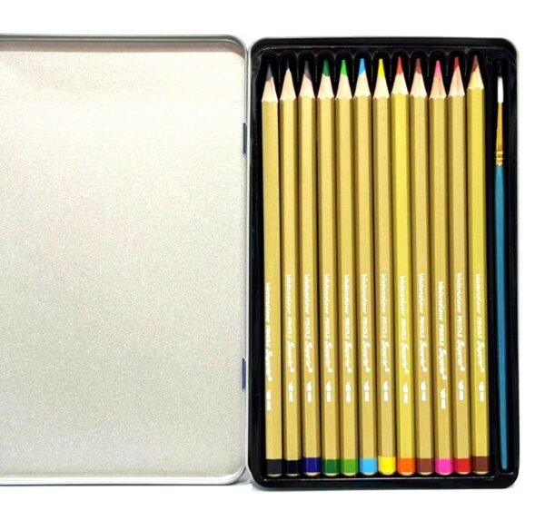 ⁦أقلام تلوين مائية 12 لون superior⁩ - الصورة ⁦2⁩