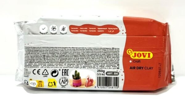 ⁦طين جاف بالهواء – JOVI Air Dry Clay (لون التيراكوتا الطبيعي)⁩ - الصورة ⁦2⁩