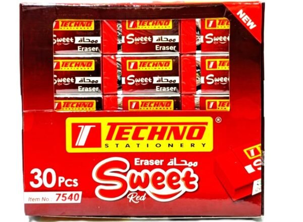 ⁦ممحاة Techno Sweet Red⁩ - الصورة ⁦1⁩