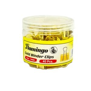 مشابك ذهبية Flamingo متوسطة – 19mm