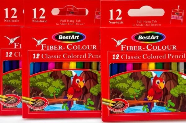 ⁦علبة ألوان خشبية BestArt Fiber-Colour⁩ - الصورة ⁦1⁩