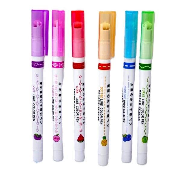 ⁦أقلام التحديد الزخرفية – Linear Color Pen⁩ - الصورة ⁦2⁩