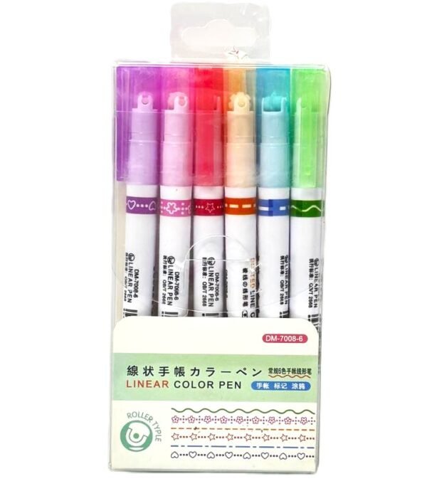 ⁦أقلام التحديد الزخرفية – Linear Color Pen⁩ - الصورة ⁦1⁩