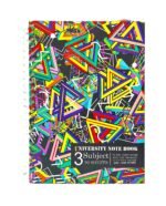 كشكول 3 مواد – تصميم جامعي ملون – 90 ورقة A4