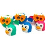 ⁦مبراة وممحاة بشكل بطريق كرتوني – 2 في 1⁩ - الصورة ⁦2⁩