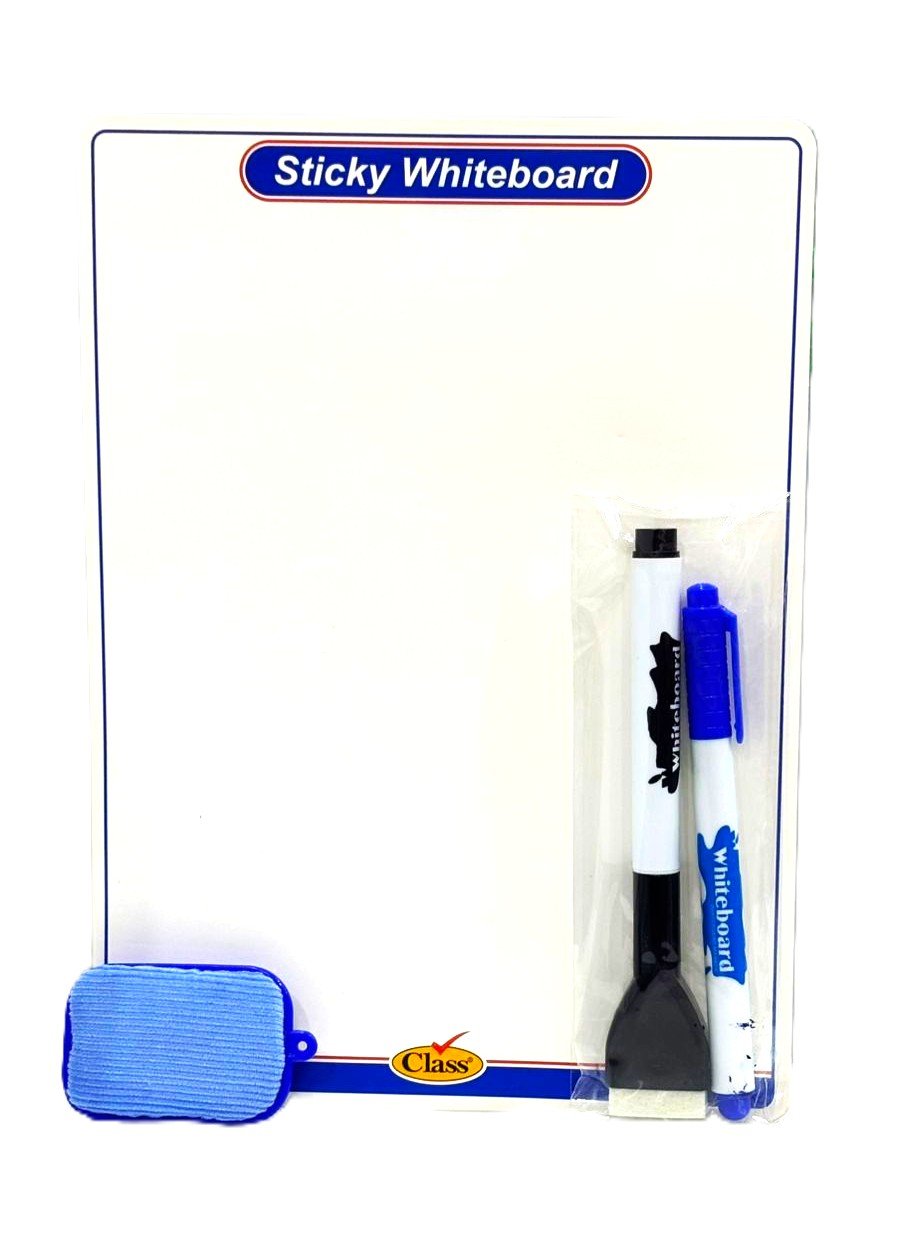 IMG-20250730-WA0192 سبورة لاصقة متعددة الاستخدام من Class – مع قلمَيْن وممسحة - الصورة 1