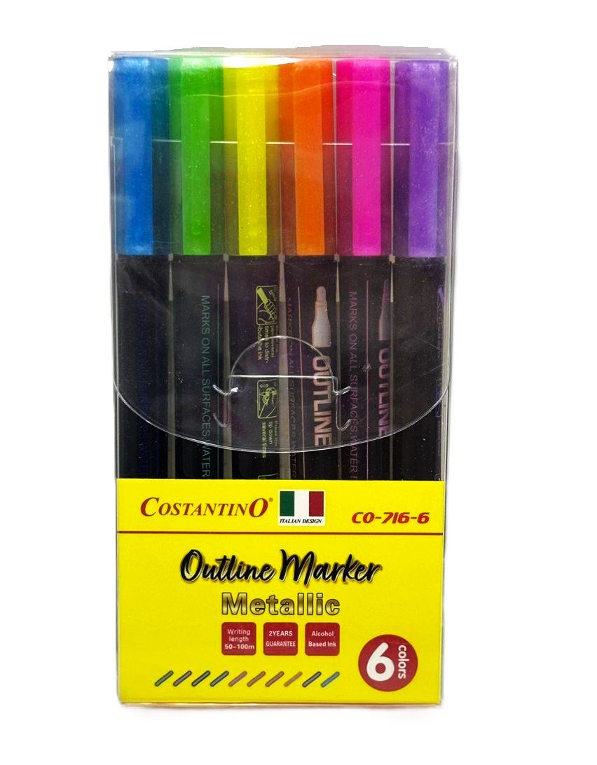 IMG-20250801-WA0332 أقلام ماركر ميتاليك بخط مزدوج – Costantino - الصورة 1