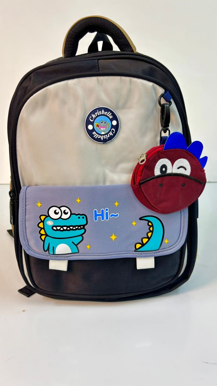 IMG-20250829-WA0068 حقيبة ظهر Chrisbella للأطفال "ديناصور مرح - الصورة 1