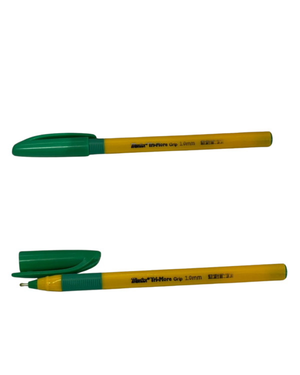 ⁦قلم Montex Tri-More Grip 1.0mm (أخضر/أصفر)⁩ - الصورة ⁦1⁩