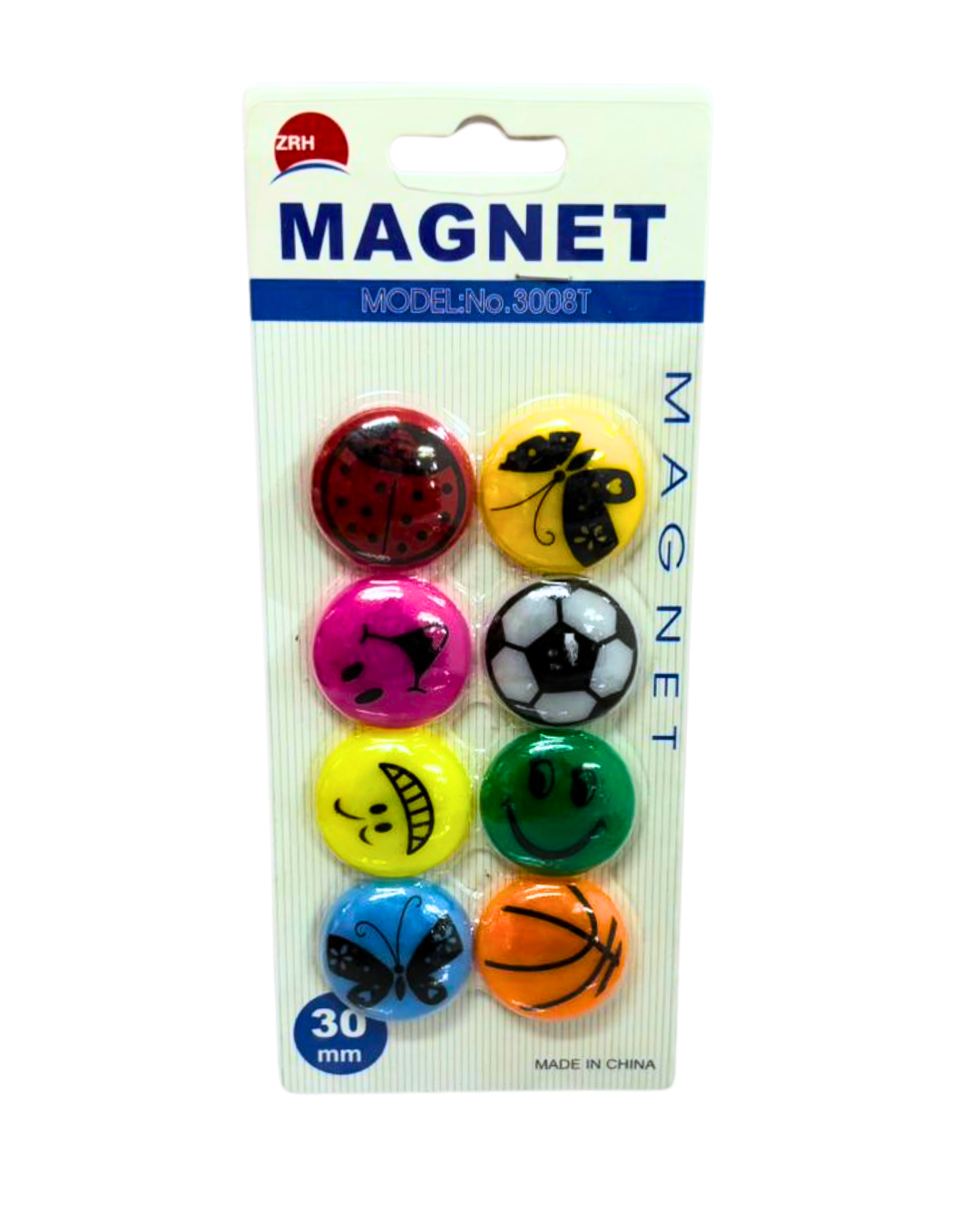 8 مغناطيسات ملونة برسومات (ZRH) - الصورة 1